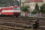 Dwarf signal and ZSSK 350 002 are seen on 17 september 2024 at Bratislava hl.st.