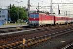 ZSSK 362 006 enters Trnava on 24 June 2022.