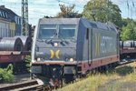 Hector Rail 241 008 runs round in Krefeld Hbf on 16 September 2016.