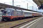 HR 242 517 stands with an ex-Locomore train at Berlin-Lichtenberg on 5 April 2018. HR 242 517 used to be Dispolok U2-017. 