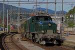 Crocodile 14305 enters Olten on 17 September with the first of two extra trains to Sissach on 17 September 2023.