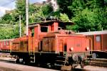 SBB 18359 stands in Rorschach on 28 May 2002.