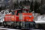 BLS 132 enjoys the scenery at Kandersteg on New Year's  Day 2019.