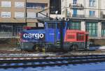 SBBC 923 021 takes a break at fribourg on 31 December 2024.