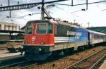 On 27 July 1999 SBB 11181 stands in Brugg AG.