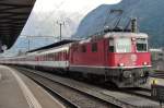 On 5 June 2015 SBB 11127 leaves Erstfeld for Luzern HB.