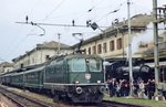 Designated museum electric 11158 leaves Domodossola on 20 May 2006.