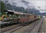 In Kandersteg, the two BLS Re 4/4 192 and 184 as well as the BLS Re 465 004 are waiting for a new mission.