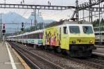 SOB 446 017 stands at Arth-Goldau on 3 June 2014.