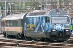 On 15 May 2010 SBB 460 080 shows her second advertising livery for the Verkehrshaus der Schweiz in Bern.