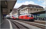 SBB Re 460 with an IR to Luzern and a SBB RABe 502 on an test run in Lausanne. 

19.06.2020