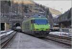 At the end of the car tunnel train (AT1) leaving Goppenstein, the BLS Re 465 017 runs along. 

Jan 3, 2024