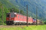 On 14 September 2011 SBB 11667 passes Erstfeld.