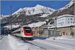 How times change: a few years ago I would have turned up my nose and not photographed the ICN passing through Airolo, today I am happy that I can photograph an ICN between all the  Giruno  trains: The SBB RABe 500 006   Johanna Spyri  as IC 2 10865 on the way from Zurich HB to Lugano passes the highlight of its journey in Airolo and is now heading through the Leventina towards its destination drive. January 21, 2025