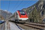 Shortly after Göschenen, the SBB RABDe 500 014  Max Frisch  is on the way to Zurich HB as IC 2 10878.

Jan 21, 2025