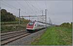 Two SBB RABDe 500 trains are operating as IC 5 by Auvernier on the way to Lausanne.

October 8, 2025