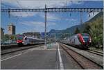 SBB RABe 523 113 and RABe 502 229-3 in Villeneuve.

15.07.2024