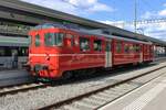 Former SZU Be 4/4 Bt92 stands in Konolfingen on 17 May 2025.