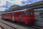 Former SZU Be 4/4 Bt92 stands in Konolfingen on 17 May 2025.