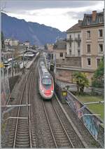 A SBB RABe 503 / ETR 610 sitals EC train from Milan to Geneva is leaving Montreux station.

December 7, 2024