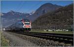 The SBB RABe 511 038 by Aigle on the way to St Maurice.