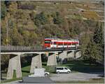 The RegionAlps RABe 525 041 is on the way from Le Chable to Martigny and will soon reach Sembrancher.