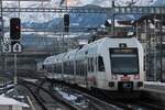 Cookie time! On 1 January 2025 BLS 535 114 quits Spiez with a stopping train to Frutigen.