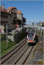 An SBB RABe 523 (und ein weiterer) verlassen Rivaz als Regionalzug nach Aigle. 
 
28. May 2024 An SBB RABe 523 (und ein weiterer) verlassen Rivaz als Regionalzug nach Aigle. 
 
28. May 2024