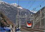 Of course, I also photographed the RABe 501  Giruno , which has since become dominant on the Gotthard axis; No matter how dominant they may be, they are not an everyday occurrence on the  Gotthard Panorama Route : As a result of planned maintenance work in the Gotthard Base Tunnel, most IC/EC will run from Monday to Friday from January 13th to January 24th, 2025 via Göschenen - Airolo . After the sun disappeared behind the mountains in Airolo at midday, things turned out well in Göschenen from midday onwards. The picture was taken near the Göschenen entrance signal and shows the two SBB RABe 501 016  Glarus  at the front and 501 008  Monte Ceneri  at the end as IC 21 10671 on the journey from Basel SBB to Lugano. 

January 21, 2025

