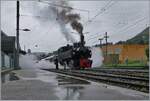 Bad weather photography also has its charms, as these pictures of the SEG G 2x 2/2 of the Blonay Chamby Bahn during maneuvers in Blonay show.