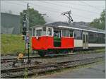 The refurbished small RB (Réseau Breton) draisine Dm 2/2 N° 3  Biniou  of the Blonay-Chamby railway is on a test drive in Blonay, it will be on the weekend of 7th/8th. Sept. officially put back into operation and presented to guests. 

In addition, the Dm 2/2 has been with the B-C for a very long time, as the following comments show: 

Around fifteen handcars from the company “Billard”, a renowned French railcar manufacturer, were in use on the almost 400 km long route network in Brittany.
An ingenious device of movable rails mounted on a pivot point allows the trolley to be turned around to change direction or parked on a section of track next to the main track to clear the track for trains. 

In 1968, Blonay-Chamby in Loudeac removed some vehicles from the Breton network as they were being dismantled. Since there was still a small space available on the transport wagons, it was decided at the last moment to also take trolley number 3, which was available at the station, with us.  This draisine, called “Le Biniou” in BC, will be used for the initial maintenance work between Blonay and Chamby and also for the dismantling of the line between St-Légier and Châtel-St-Denis. It is later taken out of service after it is damaged. Some thirty years later, the arrival of a new member, a retired auto mechanic, brought this vehicle back to life. Since the original “Renault Frégate” engine was beyond repair, a Peugeot J9 engine was adapted to it.
(Translated from a text by J.D.Paré/Blonay-Chamby)   
Recently revised, the Dm 2/2 N° 3 will be on the 7th/8th. Will be used in September 2024.
August 18, 2024