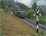 Autour de la voie ferrée / Around the iron railway (autumn event 2024) The GFM (Historique) BDe 4/4 141, which was put into operation for gravel traffic in 1972, is almost at its destination with