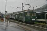 Autour de la voie ferrée / Around the iron railway (autumn event 2024) The GFM (Historique) BDe 4/4 141, which went into operation in 1972 for gravel traffic, is in Blonay with a mixed train for