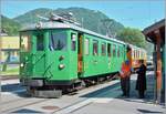 The GFM Be 4/4 111 (ex GFM BCe 4/4 111 or CEG BCE 4/4 11) arrived in Blonay with the GFM saloon car. The Be 4/4 111 was built by SWS/Alioth in 1903 and rebuilt in 1928 and 1951. For a short time the railcar was designated Xe 4/4 111; today it is owned by GFM Historique.

June 3, 2006