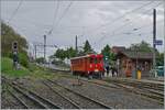 The Bernina Railway RhB ABe 4/4 I No. 35 of the Blonay Chamby Railway, which underwent an excellent overhaul last year, will take over the eclectic trains (except for the last train) at the season opener on May 3, 2025, which, of course, was entirely to my liking. Pictured here is the ABe 4/4 I 35 waiting in Blonay for departure for the first train of the 2025 season. May 3, 2025