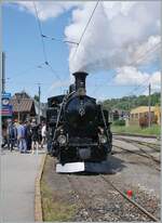 The BFD HG 3/4 N° 3 by the Blonay Chamby Railways with his steam service to Chaulin in Blonay.