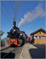 Les chemin de fer disparus - The Vanished Railways (Zell - Todtnau 1889 1967) - The SEG G 2x 2/2 105 of the Blonay - Chamby Railway is arriving at the Chamby Station.