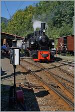 The SEG G 2x 2/2 105 by the Blonay Chamby Railway in Chaulin.