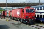 SBB Infra 9174 003 stands at Brugg AG on 26 May 2019 during the Open Weekend at the depot of Brugg AG, that is used by both SBB and the preservationists  of Verein Mikado 1244.