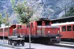 HGe 4/4 No 15 (ex BVZ) at Brig, August 21st, 1979.