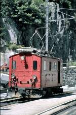 HGe 2/2 No 23 Furka-Oberalp-Bahn, Gschenen, July 27th, 1980.