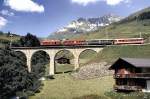 HGe 4/4 No 31 to the Oberalp-Pass, July 26th, 1980.