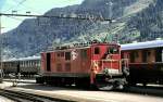 HGe 4/4 no 36 at Disentis-Muster, September 14th, 1980.