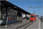 The RhW / AB BDeh 1/2 N° 1  Liseli  in Rheineck Railway Station. 

23.03.2021