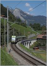 The BLS RABe 535 106 on the way to Bern by Garstatt.