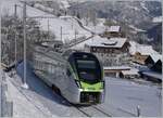 The BLS RABe 528 105  MIKA  is bei Garstatt on the way from Bern to Zweisimmen. 

20.01.2023