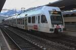 Cookie time! On 1 January 2025 BLS 535 114 awaits departure time at Spiez.