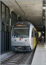 The new BLM Be 4/6 102  Mönch  in the Grütschalp Station.