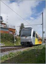 The BLM Be 4/6 101  Eiger  on the way from the Grütschalp to Mürren is leaving the  Winteregg station.

08.08.2024