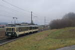 Be 4/4 26 Bt 152  Assurant sont dernier train
Ici à Bercher.
Prise le 2 février 2020

Be 4/4 26 Bt 152 Assurant are last train
Here in Bercher.
Taken on February 2, 2020 